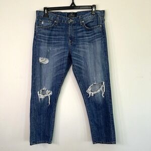 Lucky Brand Sienna Cigarette Jeans Womens Size 14/32 Straight Leg Distressed